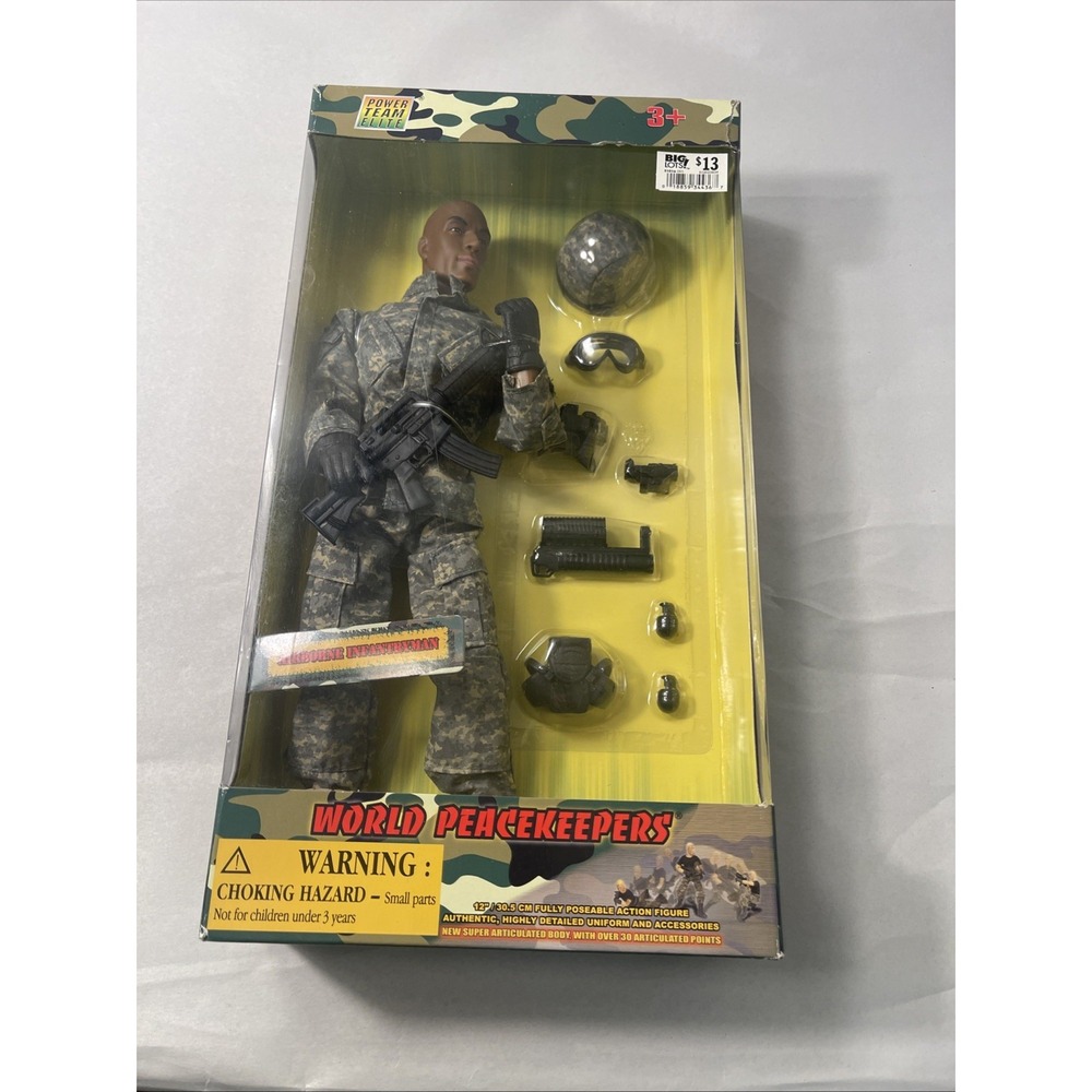 Power Team Elite World Peacekeepers 12" Airborne Infantryman AA Figure New - Picture 14 of 15